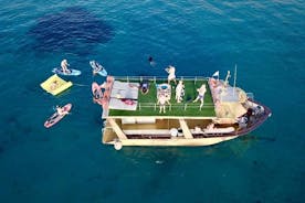 Ibiza snorklestrand og grottecruisetur