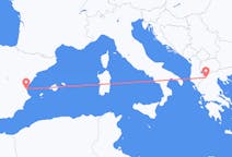 Vols de l'unité régionale de Kastoria, Grèce pour Valence, Espagne