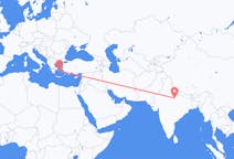 インドのから カーンプル、ギリシャのへ ミコノス島フライト