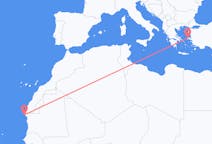 Flyreiser fra Nouâdhibou, Mauritania til Khios, Hellas