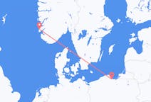 Lennot Gdańskista Haugesundiin