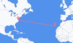 Vluchten van Norfolk, Verenigde Staten naar Santa Cruz de La Palma, Spanje