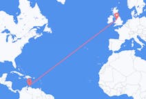Flights from Aruba to Liverpool