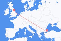Flyrejser fra Doncaster, England til Istanbul, Tyrkiet