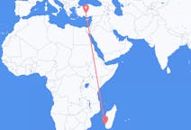 Flyreiser fra Toliara, Madagaskar til Konya, Tyrkia