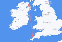 Flights from Newquay, England to Belfast, Northern Ireland