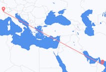 Flyreiser fra Muscat, til Genève