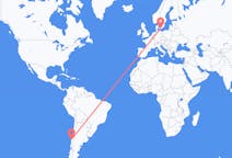 Flyrejser fra Concepción, Chile til Malmø, Sverige