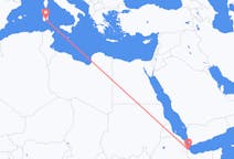 Flyg från Balbala, Djibouti till Cagliari, Italien