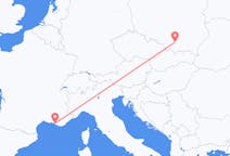 Flights from Kraków in Poland to Marseille in France