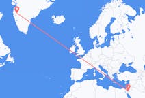 出发地 以色列埃拉特目的地 格陵兰坎格鲁斯苏克的航班