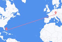 Flyg från Nassau, Bahamas till München, Tyskland