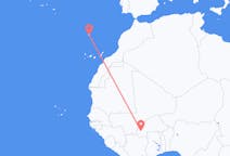 Flyg från Bobo-Dioulasso, Burkina Faso till Funchal, Portugal