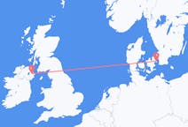 Vols de Copenhague, Danemark pour Belfast, Irlande du Nord