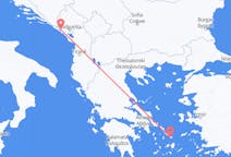 モンテネグロのから ティヴァト、ギリシャのへ ミコノス島フライト