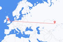 出发地 哈萨克斯坦出发地 塞米伊前往英格兰的曼徹斯特的航班
