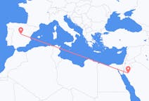 Flyg från Tabuk, Saudiarabien till Madrid, Spanien