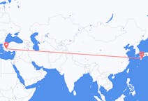 Flyreiser fra Miyazaki, Japan til Denizli, Tyrkia