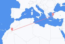 Loty z Tindouf, Algieria do Izmiru, Turcja