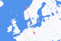 出发地 挪威出发地 克里斯蒂安松目的地 捷克布拉格的航班