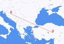 Flyreiser fra Kayseri, Tyrkia til Banja Luka, Bosnia-Hercegovina