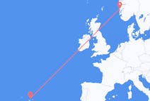 Flights from Graciosa, Portugal to Bergen, Norway