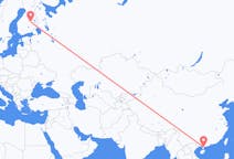 เที่ยวบิน จาก จางเจียง, จีน ไปยัง โกเปียว, ฟินแลนด์