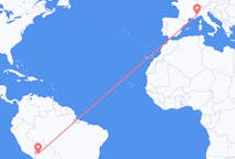 Flights from La Paz, Bolivia to Cuneo, Italy