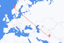 파키스탄발 물탄, 노르웨이행 트론헤임 항공편