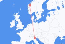 Flights from Sogndal, Norway to Bologna, Italy