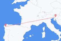 Flyrejser fra Ljubljana til Santiago de Compostela