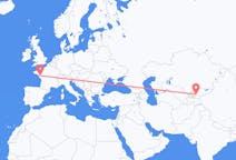 Flug frá Andijan, Úsbekistan til Nantes, Frakklandi