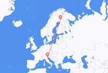 Flyg från Venedig, Italien till Rovaniemi, Finland