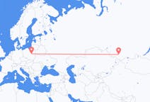 Flights from Gorno-Altaysk, Russia to Warsaw, Poland