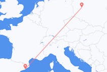 Flights from Barcelona, Spain to Poznań, Poland