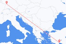 Flights from Antalya in Turkey to Karlsruhe in Germany
