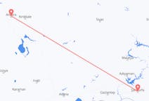 Flyreiser fra Şanlıurfa, Tyrkia til Ankara, Tyrkia