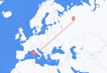 Flights from Syktyvkar, Russia to Cagliari, Italy