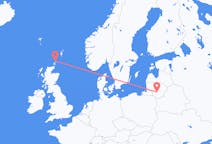 Flights from Papa Westray, the United Kingdom to Kaunas, Lithuania