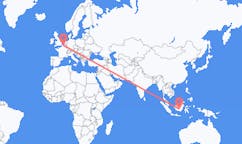 Flyreiser fra Palangka Raya, Indonesia til Lille, Frankrike