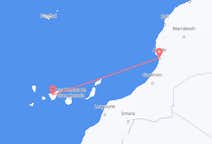 Vluchten van Agadir, Marokko naar Tenerife, Spanje