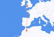 Flights from Errachidia, Morocco to Exeter, the United Kingdom