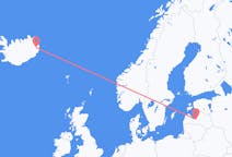 เที่ยวบิน จาก Riga, ลัตเวีย ไปยัง Egilsstaðir, ไอซ์แลนด์
