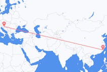 Flights from Fuzhou to Zagreb
