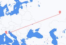 Flyreiser fra Ufa, Russland til Pisa, Italia