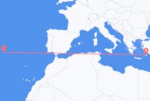 Flights from Santa Maria Island, Portugal to Rhodes, Greece