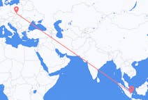 Flyreiser fra Pangkal Pinang, Indonesia til Katowice, Polen
