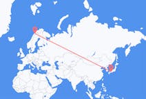 Flyg från Takamatsu, Japan till Narvik, Norge
