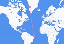 出发地 巴西马塞约目的地 格陵兰坎格鲁斯苏克的航班