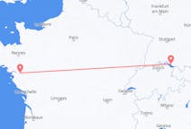 Flyreiser fra Nantes, Frankrike til Friedrichshafen, Tyskland